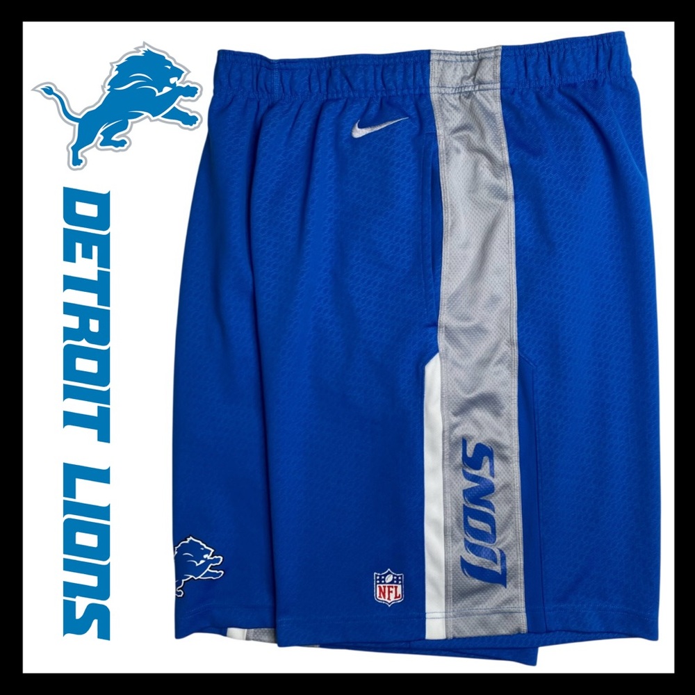 Detroit Lions Men’s Dri-FIT Shorts by Nike Size (XL) Like NEW - Picture 3 of 15